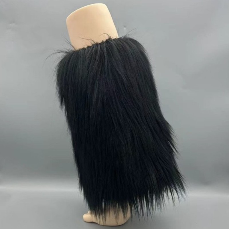 Fluffy Faux Fur Leg Warmers Winter Plush Boot Covers Thick Fuzzy Leg Covers